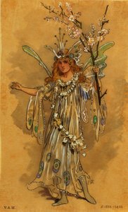 A tündér, a Szentivánéji álom jelmezterve, R. Courtneidge producere a manchesteri Princes Theatre-ben